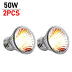 1/2/5/10PCS UVA +UVB Reptile Heating Light Bulb 25/50/75W Snake Turtle Pet Full Spectrum Basking UV Light Bulbs For Amphibians
