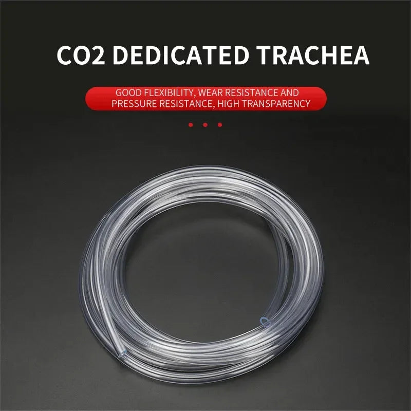DIY Aquarium CO2 System Tubing (2m, D501/D301 Compatible, Planted Tank CO2 Generator Hose)
