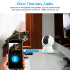 KERUI 4K 8MP Smart WiFi Pet Camera with Night Vision, AI Alerts & Tuya Smart Home Integration