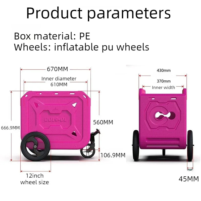 Cat Dog Strollers Suitable for Brompton Bicycle Trailer Modified Parts Carts Carries Pet Bicycle Trailer Cycling Travel Outdoor