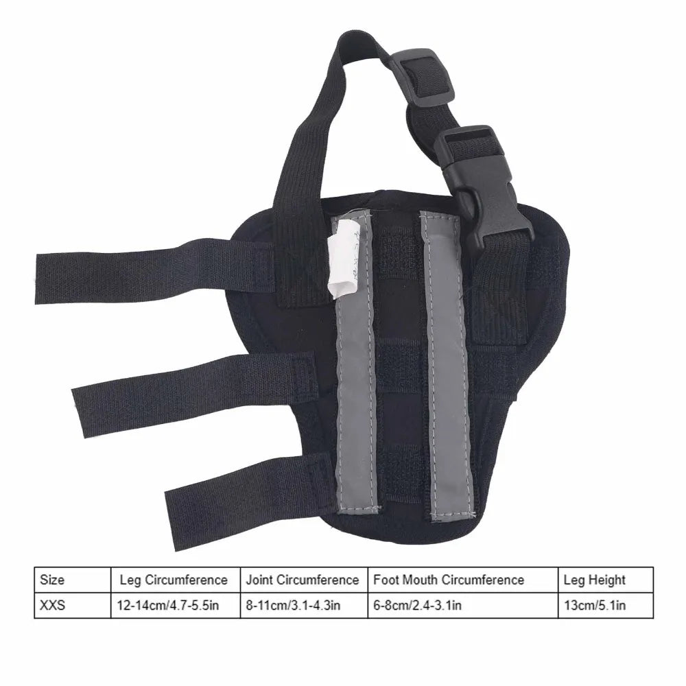 Adjustable Dog Hind Leg Brace (Joint Stabilizing, Breathable, XXS to L)