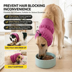 Pet Headgear Elastic Mesh Dog Cooling Head Cover Breathable Washable Pet Snood Quick Dry Adjustable Dog Cooling Bandanas Camping