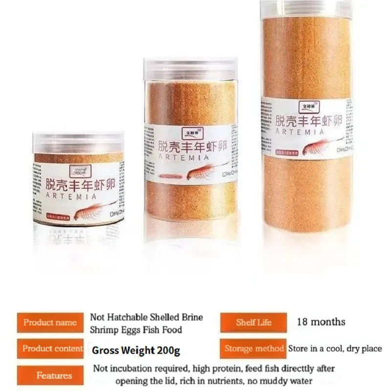 Decapsulated Brine Shrimp Eggs Artemia Cysts (Pasteurized, Dried, High Hatch Rate)