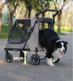 Comfortable Lightweight Acrylic Waterproof Breathable Durable Adjustable Secure Journeys Pet Stroller for Dogs Cats Small