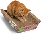 Catnip-Infused Corrugated Cat Scratcher Lounge Bed