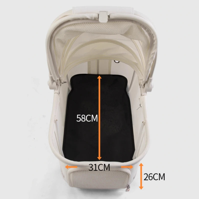 High-value Pet Stroller Lightweight and foldable Detachable Pet Stroller Car Pet Basket Outdoor Cat and Dog Travel Stroller
