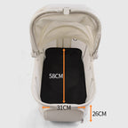 High-value Pet Stroller Lightweight and foldable Detachable Pet Stroller Car Pet Basket Outdoor Cat and Dog Travel Stroller
