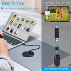 HD 1080P Wireless Pet Collar Camera with Magnetic Mount - No WiFi Needed Mini Body Sport Cam for Cats & Dogs