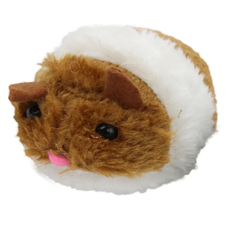 2-Pack Vibrating Spring Mouse Cat Toy — Automatic Multi-Color Interactive Plush Chubby Cat Toy