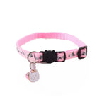 Adjustable Cat Collar with Quick-Release Safety Buckle — Cat Face Pendant & Bell Anti-Lost Necklace
