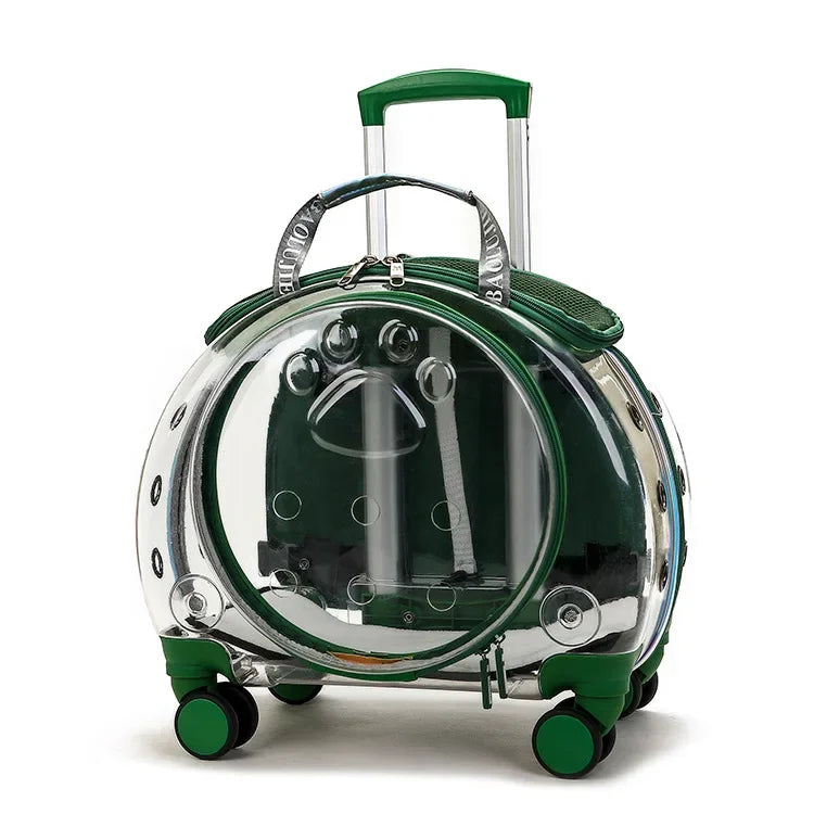 Pet Luggage Transparent Space Capsule Multi-purpose Backpack Cat Bag, Large Capacity Two Portable Small Dogs Outdoor Bag
