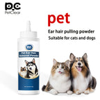 PETCLEAR Cat Dog Ear Powder Painless Ear Hair Removal Powder for Pets Easy to Remove Ear Hair Pets Cleaning Tools 30g