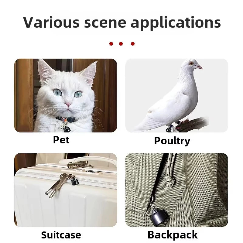 VerdantTrace Mini GPS Pet Tracker for Dogs, Cats & Birds - Waterproof with Real-Time Tracking & 3-Day History