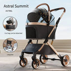 Separable Pet Stroller Pet Cart with Multifunctional Bag Separation Ultra Easy To Carry One Click Collection Cat Dog Stroller