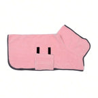 Quick Drying Pet Bathrobe Full Body Absorbent Towel Comfortable Fabric Adjustable Pets Towel Pet Bath Supplies for Cats and Dogs