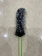 Feather & Bell Cat Teaser Stick with Collar — Self-Play Interactive Wand for Kittens & Cats