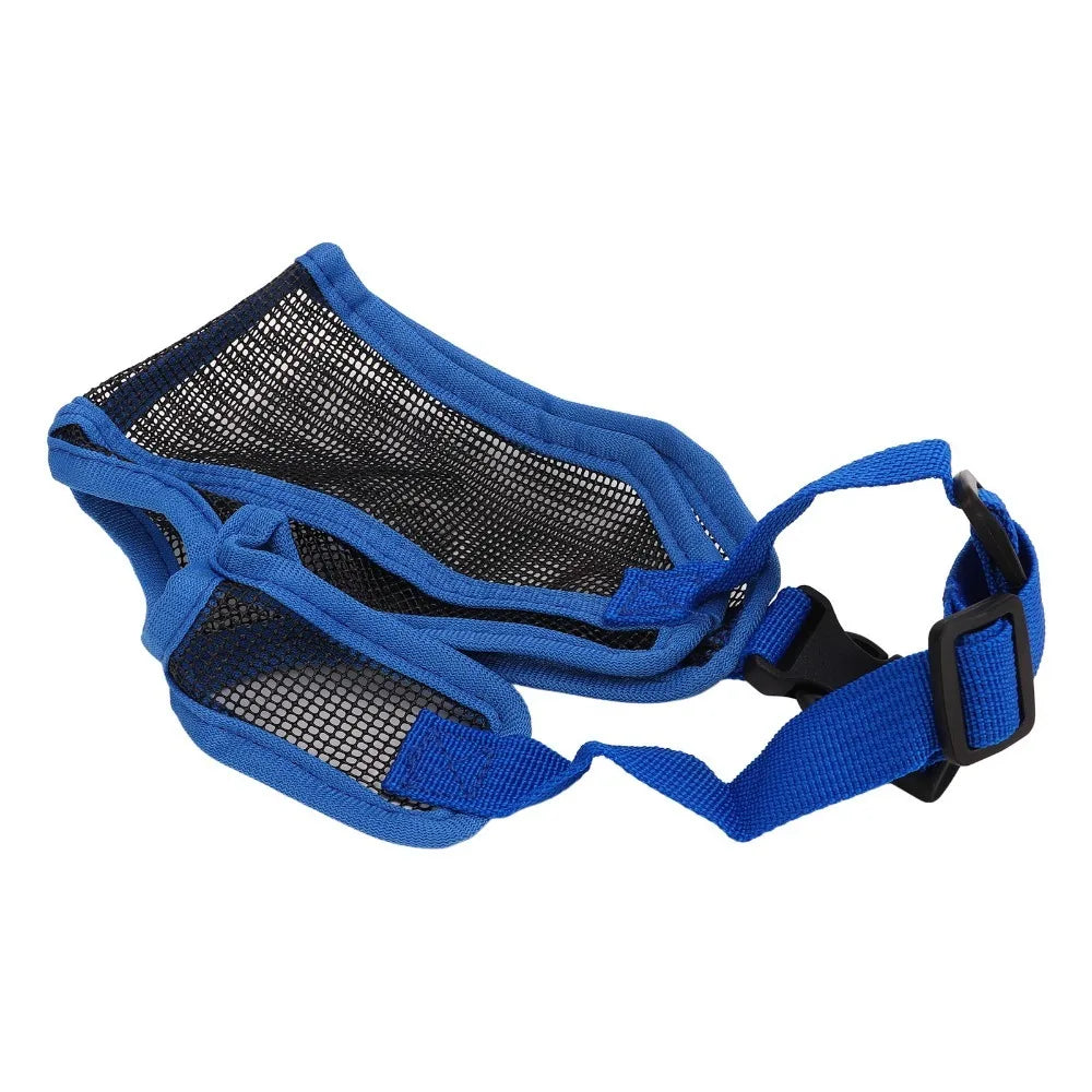 Easy Wear Short Nose Fit Dog Muzzle Adjustable Lightweight Bulldog Muzzle Flexible Breathable Pug Muzzle Daily Walk