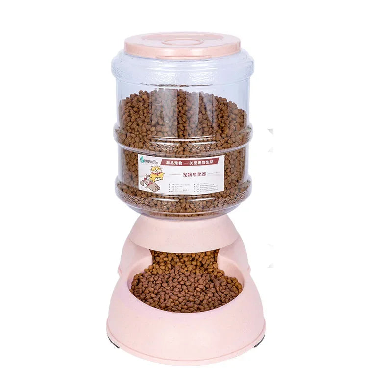 Gravity Pet Feeder and Waterer (3.8L, Auto-Refill, Cats & Dogs)
