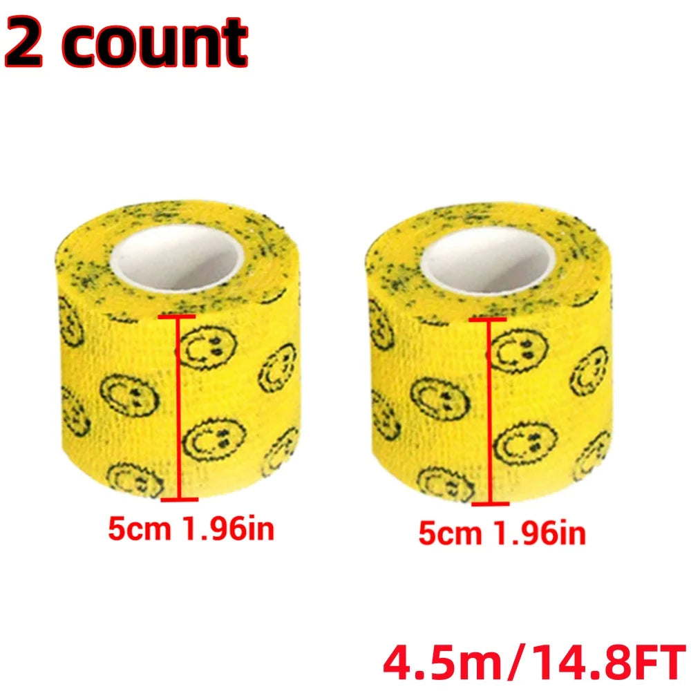 Pet Dog Cat Medical Breathable Elastic Bandage Non-woven Pet Self Adherent Wound Outdoor Retractable Sports Tape Dog Accessories