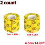 Pet Dog Cat Medical Breathable Elastic Bandage Non-woven Pet Self Adherent Wound Outdoor Retractable Sports Tape Dog Accessories