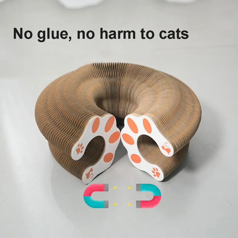Wear-Resistant Cat Scratch Ball Board Toy — Transformable Crumb-Free Scratching Toy