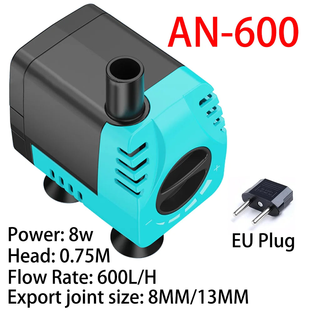 Fish Tank Water Pool Submersible Pump Circulation Filtration Pump Brushless Motor Ceramic Shaft Water Pump Flow Regulation