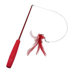 3-Section Telescopic Cat Teaser Wand — Durable Interactive Fishing Pole Stick for Cats