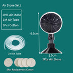 Plastic Aquarium Air Stone Aerator (1–2pcs, Pond & Fish Tank, Oxygen Bubbler)