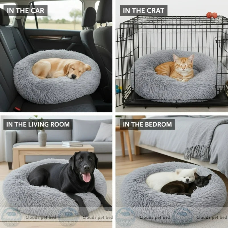 Calming Pet Bed with Extra-Soft Filling (9 Colors)
