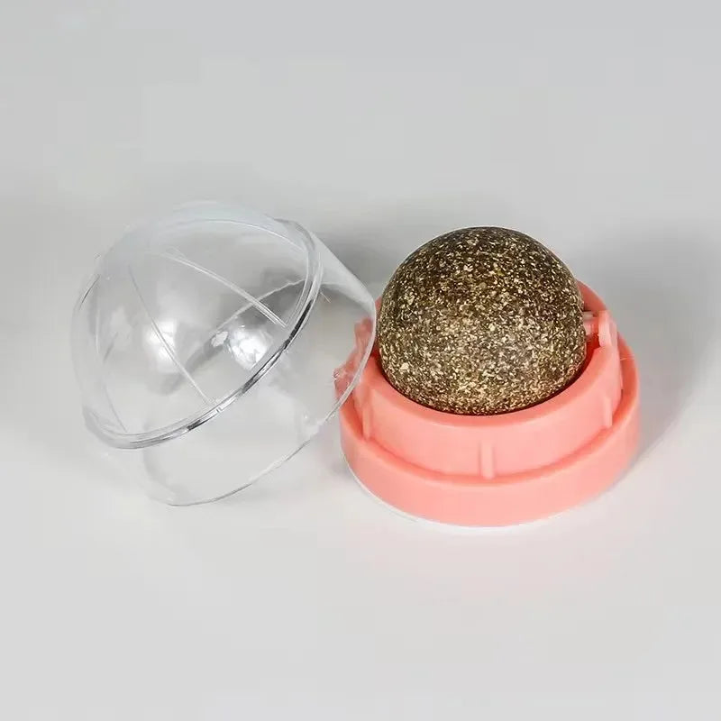 Mint Cat Dental Chew Ball Toy — Teeth Cleaning & Entertainment Lick Toy