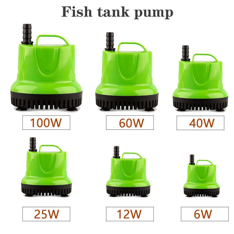 Submersible Water Pump for Aquarium, Pond & Hydroponics (Multi-Flow, Fountain Ready)