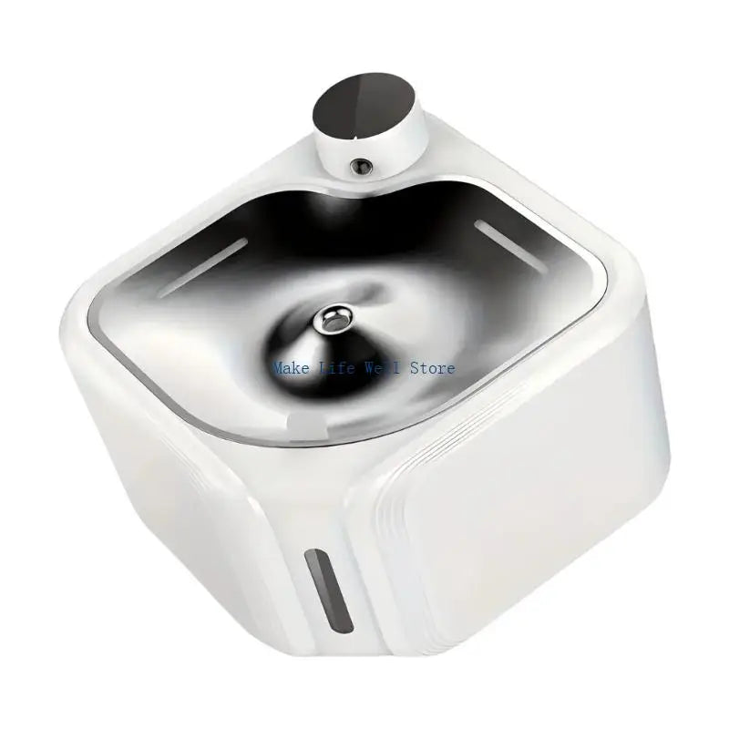 2.8L Automatic Circulating Pet Water Fountain (Stainless Steel Tray, Non-Slip)