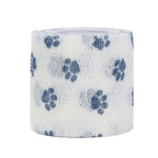Elastic Fiber Pet Self-adhesive Bandage Stretchable Non-woven Fabric Dog Paw Wrap Printed Paw Pattern Breathable