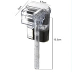 USB Mini Suspended Aquarium Filter (2.5W, 250L/H, For Tanks Under 30cm, Ultra-Quiet)