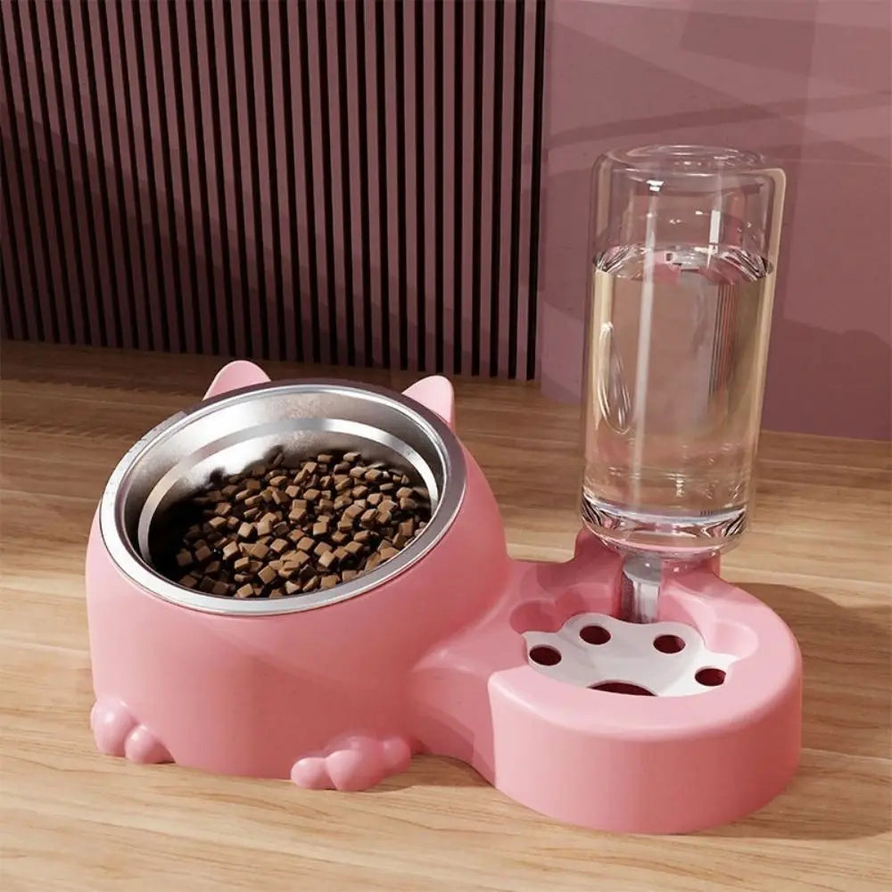 2-in-1 Automatic Pet Feeder Bowl (Detachable, Cage Hanging, Large Capacity)