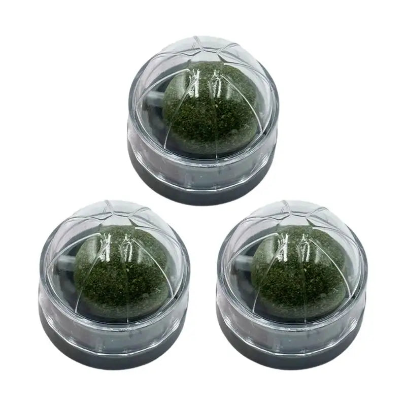 3-Pack Cat Mint Chew Balls — Interactive Teething Toy Set for Kittens & Adult Cats