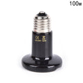 50/75/100W Reptile Heat Lamp Black Infrared Ceramic Emitter Heat Light Bulb Pet Brooder Touch Lamp For Chameleon Cage Snake Tank