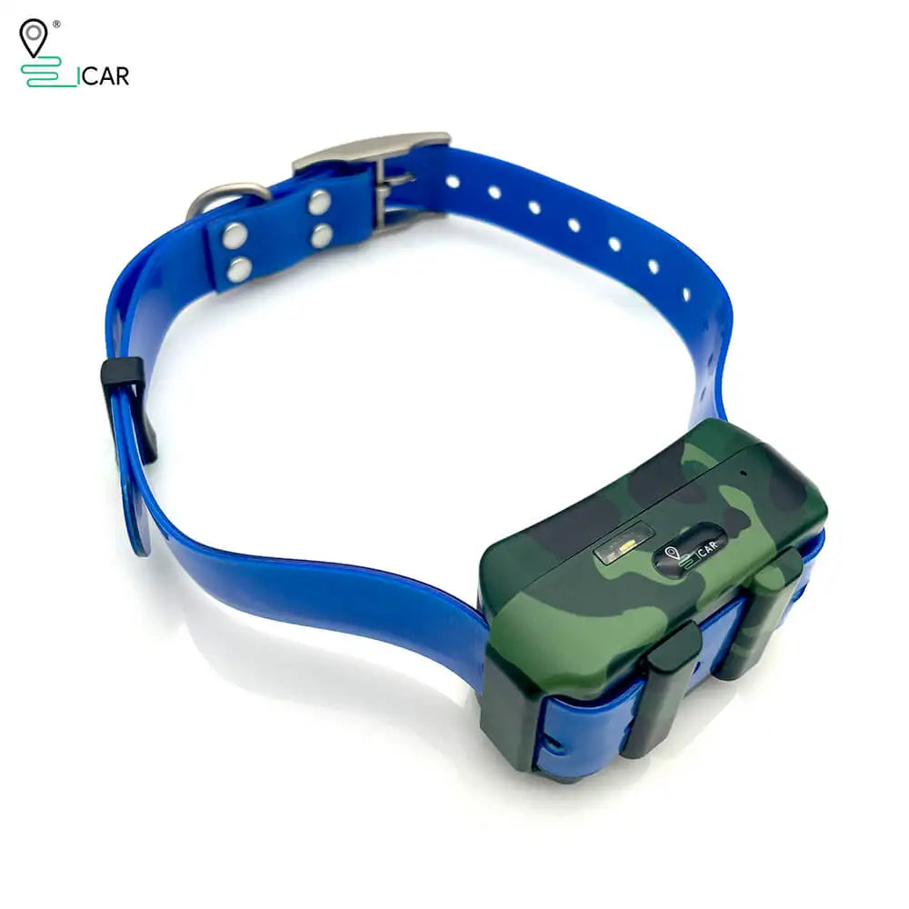 ICAR IK122M 4G IP68 Waterproof GPS Hunting Dog Collar Tracker - 2,000mAh Real-Time Locator