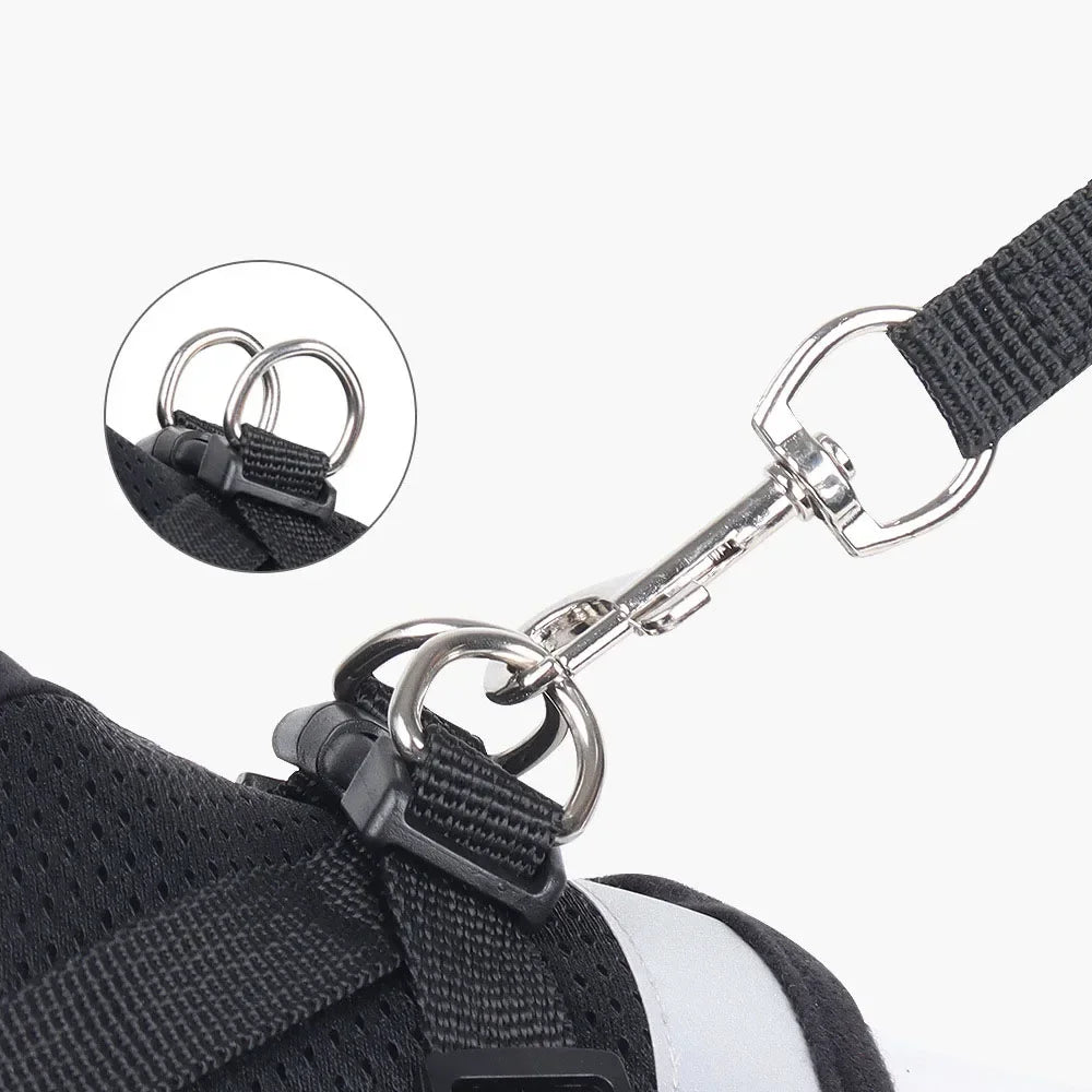 Reflective Escape-Proof Mesh Cat Harness & Leash Set — Adjustable Vest for Cats, Kittens & Small Dogs
