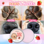 Dog Cat Paw Balm Care Cream Natural Gentle Nourishing Softens Pads Prevents Cracked Paws Moisturizing Treatment Strawberry