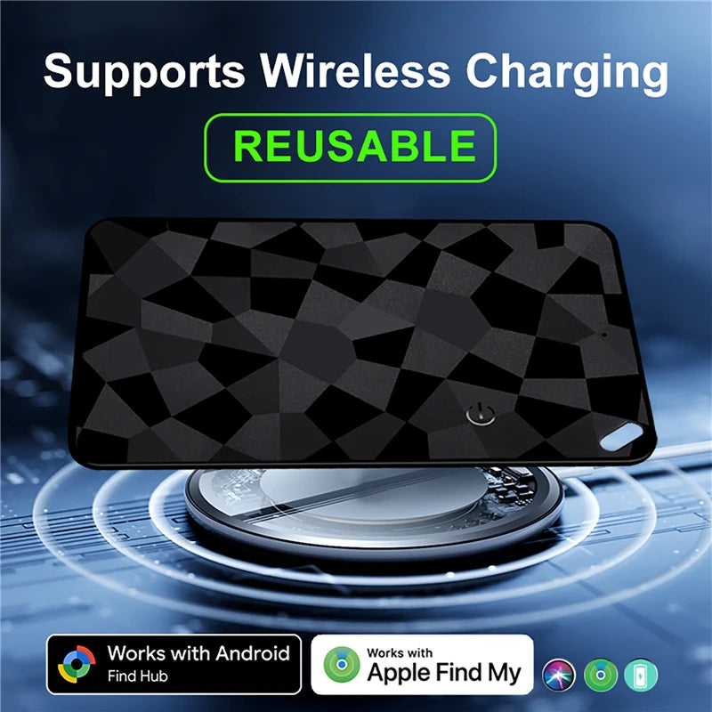 Wireless Rechargeable SmartCard Item Locator for Wallets, Pets & Cars (iOS/Android)