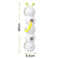 Smart Whack-a-Mole Caterpillar Cat Toy — Motion Sensor Feather Teaser for Indoor Cats