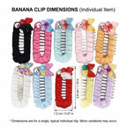Bow Pattern Pet Hair Clips 10-Pack (Floral, Mini, for Small Dogs)