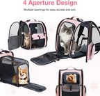 Large Cat Backpack Carrier Expandable Foldable Pet Carrier Backpack for Small Dogs Puppy Medium Cats Fit Up to 18 Lbs for Travel