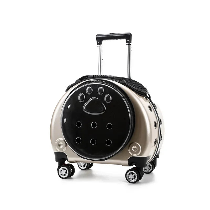 Pet Luggage Transparent Space Capsule Multi-purpose Backpack Cat Bag, Large Capacity Two Portable Small Dogs Outdoor Bag