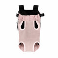 Breathable Mesh Pet Front Bag Double Shoulder Adjustable Strap Pet Carrier Backpack Portable Hands-free Dog Carrying Bag