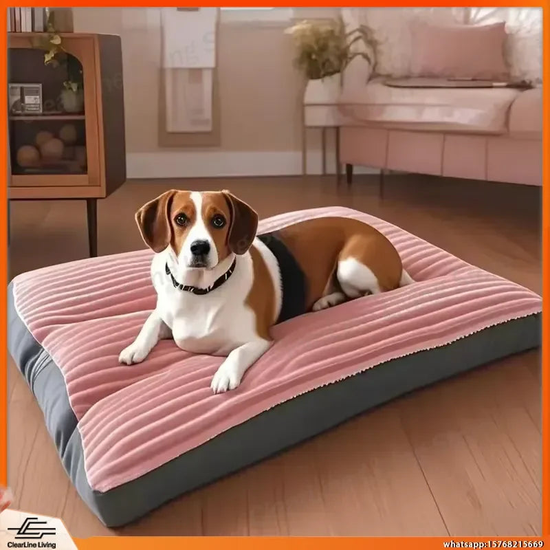 Corduroy Orthopedic Dog Bed for Large Dogs (Washable)