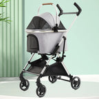 Pet Stroller Small Dog Cat Outdoor Lightweight Foldable Swivel Wheels Trolley Bag for Pet Dog Trolley Pet Stroller
