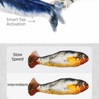 Electric Wagging Tail Fish Cat Toy — Motion Sensor Tap-Activated Type-C Charging Simulation Fish (1–3 Pack)