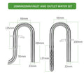 Stainless Steel Aquarium Filter Lily Pipe & Oil Film Skimmer (WYIN Style, Inflow/Outflow)